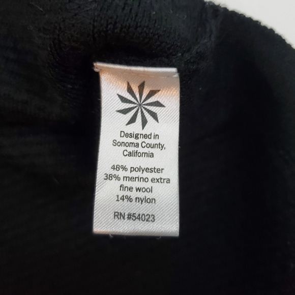 Athleta Women's XS Honeycomb Thermal Waffle Knit Sweater Black - Picture 8 of 8